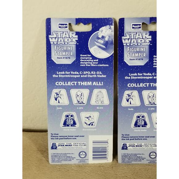 STAR WARS Figurine Stamper Yoda Stormtrooper 1997 Lucasfilm Vintage New - Picture 5 of 9